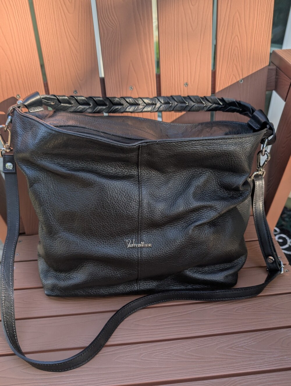 Leather Structured Large Tote Bag Purse.